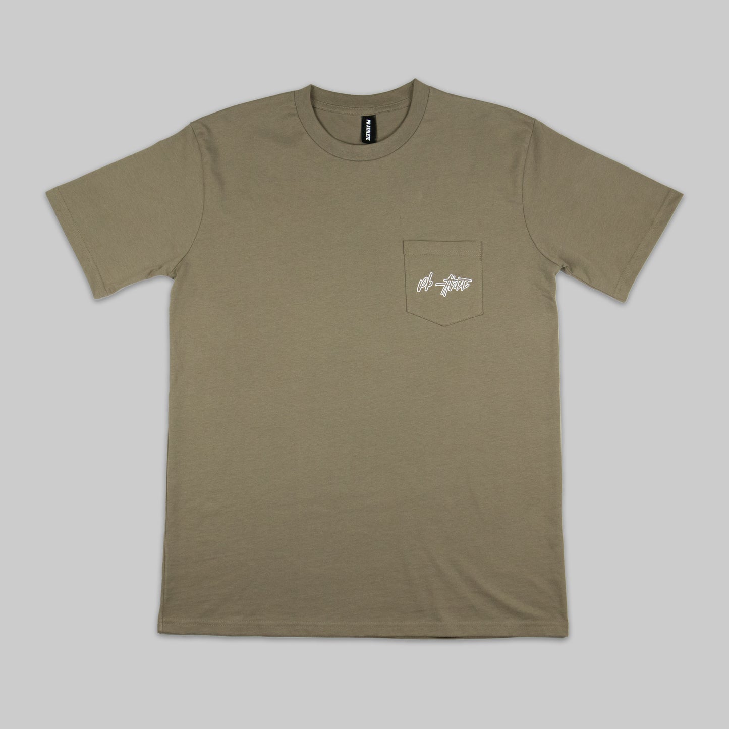 Script Pocket T-Shirt - Coffee